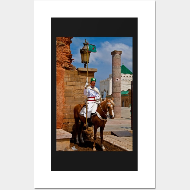 Morocco. Rabat. Guard at the Mausoleum of Mohammed V. Wall Art by vadim19